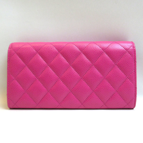 Chanel Long Skin Pink Wallet Caviar - Picture 1 of 7